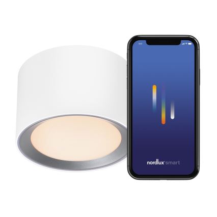 Nordlux -LED Himmennettävä kylpyhuone kohdevalo LANDON SMART LED/8W/230V 2700-6500K IP44 valkoinen