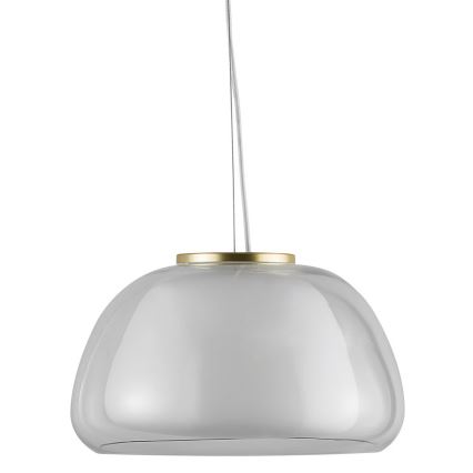 Nordlux - JELLY riippuvalaisin vaijerilla 1xE27/40W/230V valkoinen/läpinäkyvä halkaisija 39 cm