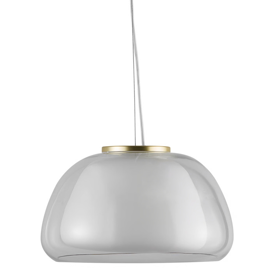 Nordlux - JELLY riippuvalaisin vaijerilla 1xE27/40W/230V valkoinen/läpinäkyvä halkaisija 39 cm