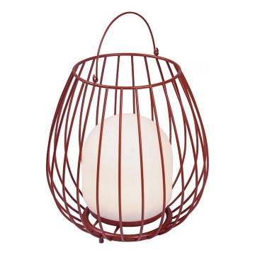 Nordlux - JIM TO-GO LED, himmennettävä ulkokäyttöön tarkoitettu kannettava valaisin LED/3W/3,7V IP54 5000 mAh punainen