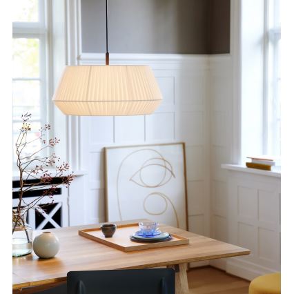 Nordlux - Kattokruunu johdossa DICTE 1xE27/60W/230V halkaisija 53 cm valkoinen