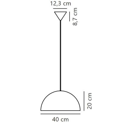 Nordlux - Kattokruunu johdossa ELLEN 1xE27/40W/230V