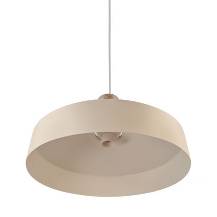 Nordlux - Kattokruunu johdossa ELVAS 1xE27/60W/230V halkaisija 37,5 cm beige