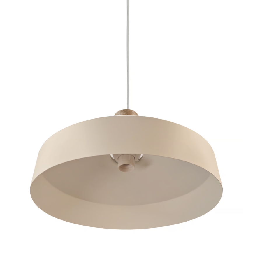 Nordlux - Kattokruunu johdossa ELVAS 1xE27/60W/230V halkaisija 37,5 cm beige