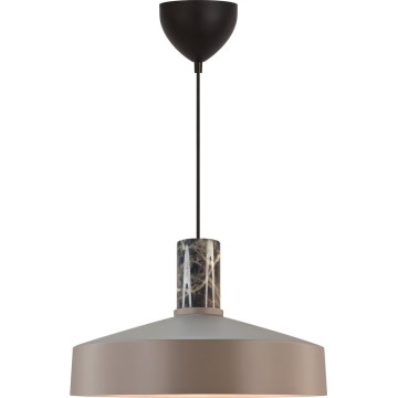 Nordlux - Kattokruunu johdossa ELVAS 1xE27/60W/230V halkaisija 37,5 cm ruskea