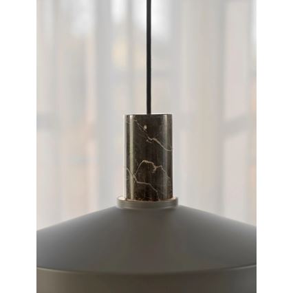 Nordlux - Kattokruunu johdossa ELVAS 1xE27/60W/230V halkaisija 37,5 cm ruskea