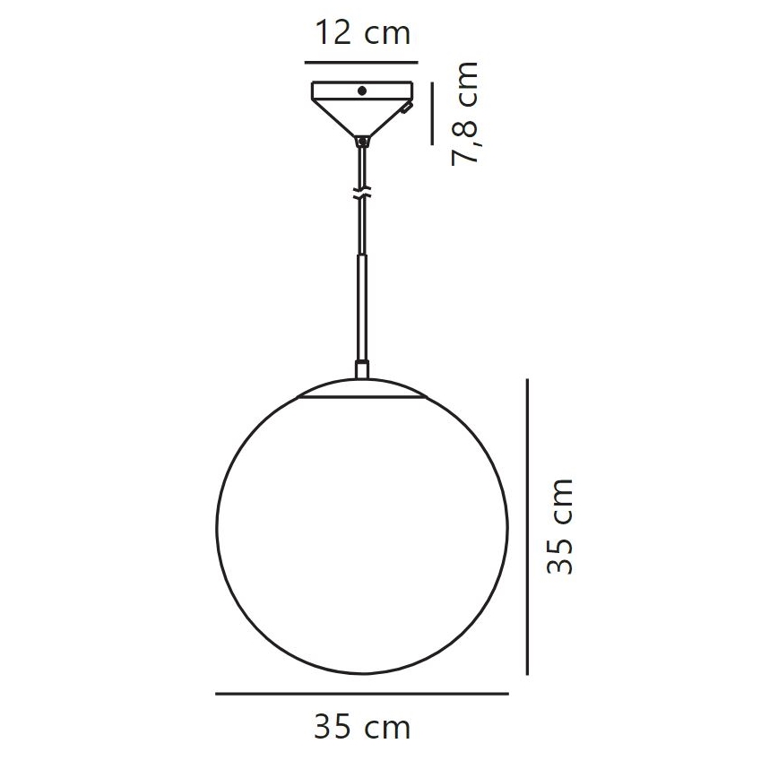 Nordlux - Kattokruunu johdossa GRANT 1xE27/25W/230V halkaisija 35 cm