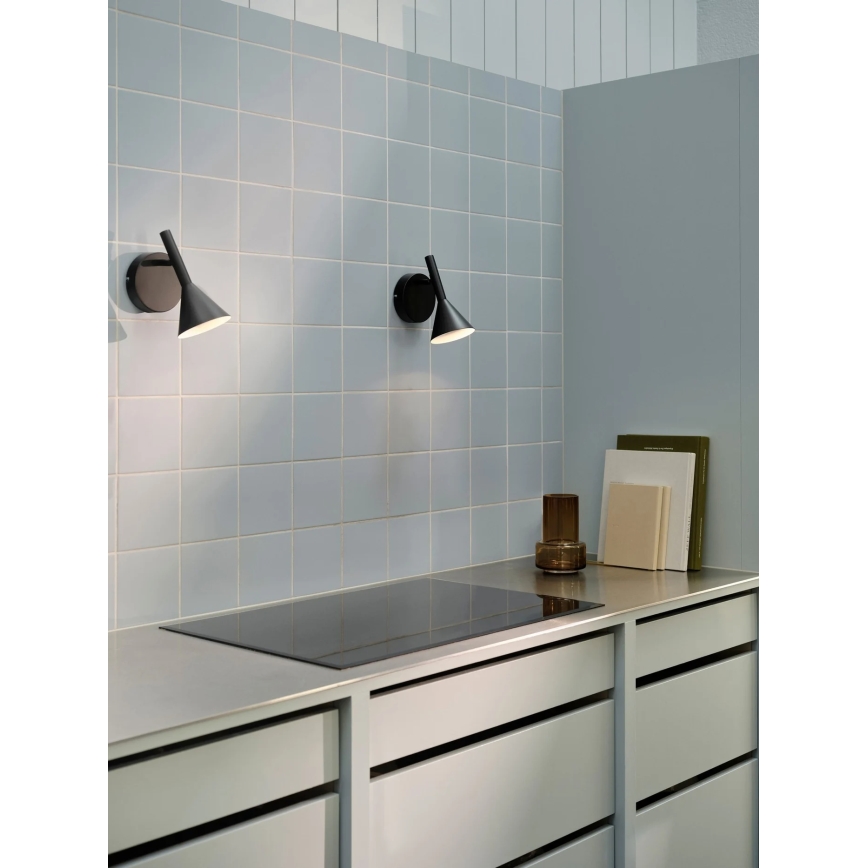 Nordlux - KELVIS-seinävalaisin 1xGU10/12W/230V, musta