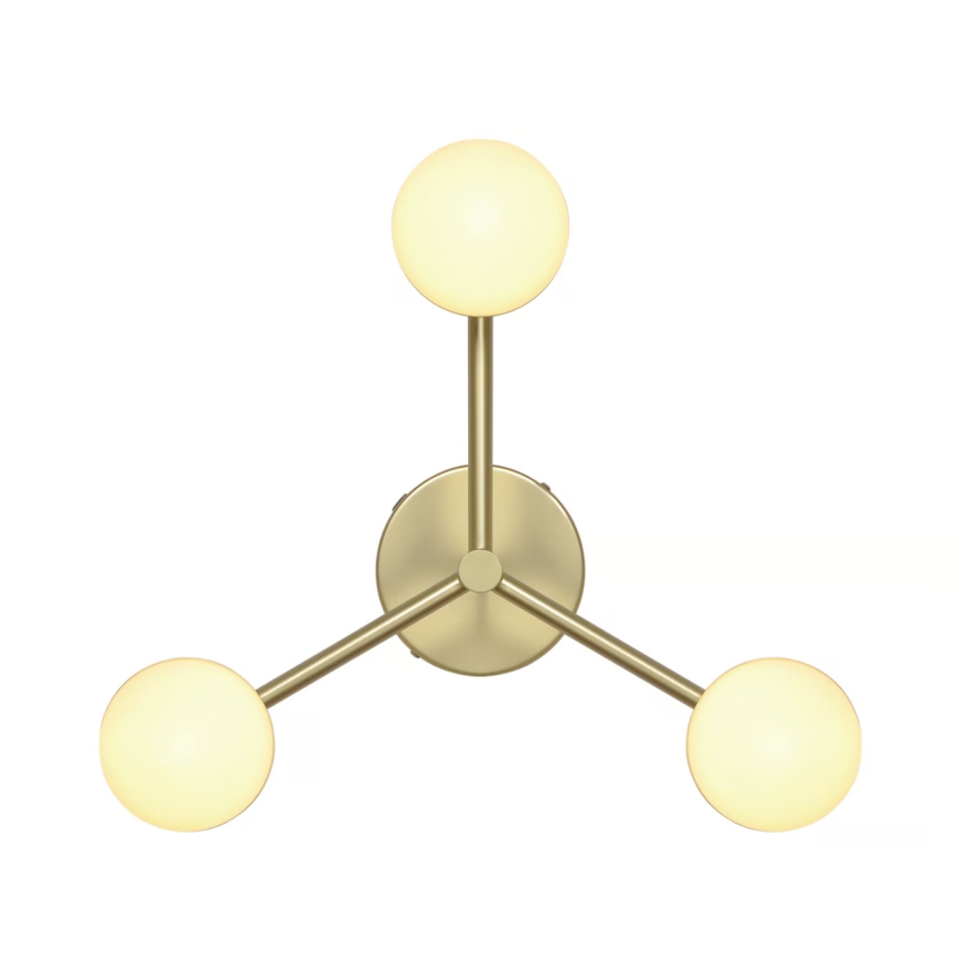 Nordlux - Kiinteä kattokruunu CONTINA 3xG9/5W/230V messinki