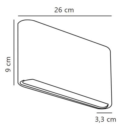 Nordlux - KINVER LED-ulkoseinävalaisin 10W/230V IP54 valkoinen
