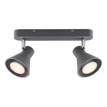 Nordlux - Kohdevalaisin EIK 2xGU10/35W/230V harmaa