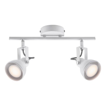 Nordlux - Kohdevalo ASLAK 2xGU10/35W/230V valkoinen