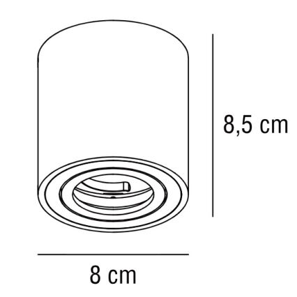 Nordlux - Kohdevalo SABONIS 1xGU10/40W/230V valkoinen