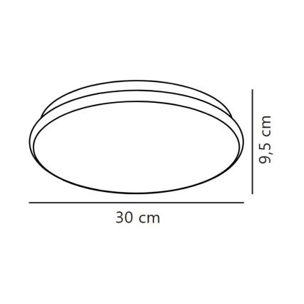Nordlux - Kylpyhuoneen LED-kattovalaisin MONTONE LED/10W/230V IP44 halkaisija 30 cm