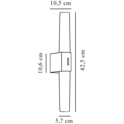 Nordlux - Kylpyhuoneen LED-peilivalo HELVA LED/9W/230V 3000K IP44