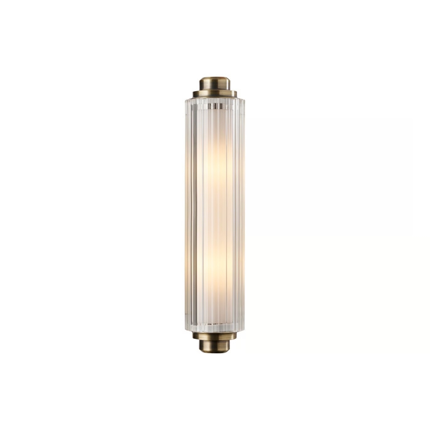 Nordlux - Kylpyhuoneen peilivalaisin NIMAL 2xE14/25W/230V IP44 messinki