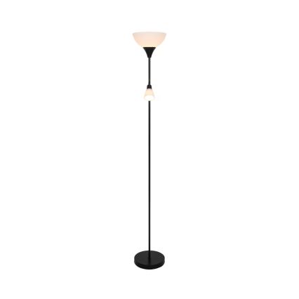Nordlux - Lattialamppu LAURIA 1xE27/40W/230V + 1xE14/15W musta