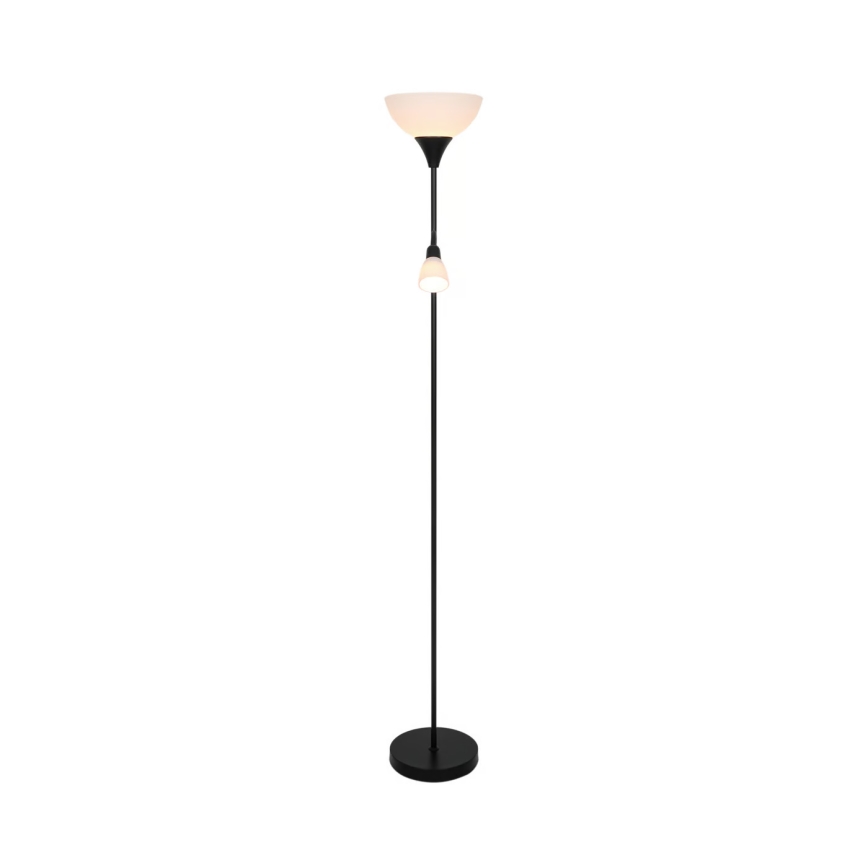 Nordlux - Lattialamppu LAURIA 1xE27/40W/230V + 1xE14/15W musta