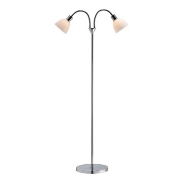 Nordlux - Lattiavalaisin RAY 2xE14/25W/230V kiiltävä kromi