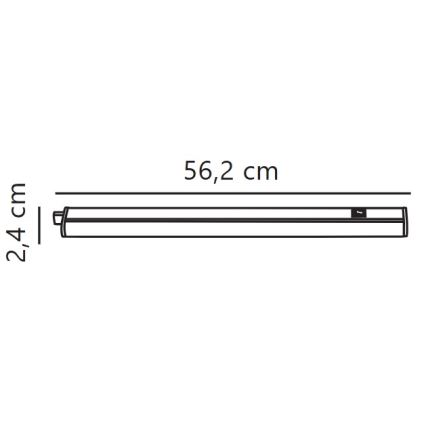 Nordlux - LATONA LED himmennettävä kaapinalusvalaisin 8W/230V 3000/4000K 56,2 cm
