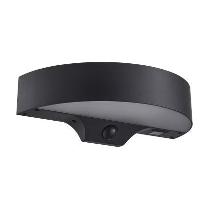 Nordlux - LED aurinkokennoseinävalaisin anturilla MONAY LED/5W/5V 3000K IP44 2000 mAh musta