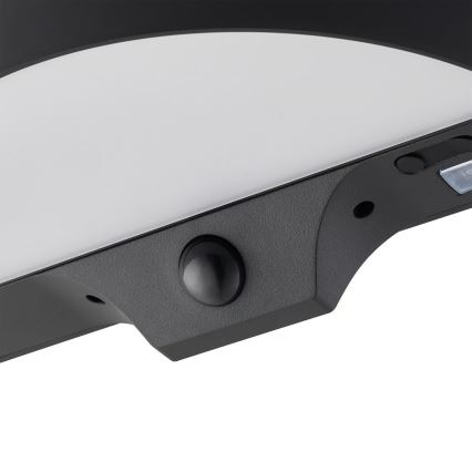 Nordlux - LED aurinkokennoseinävalaisin anturilla MONAY LED/5W/5V 3000K IP44 2000 mAh musta