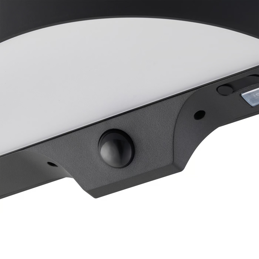 Nordlux - LED aurinkokennoseinävalaisin anturilla MONAY LED/5W/5V 3000K IP44 2000 mAh musta