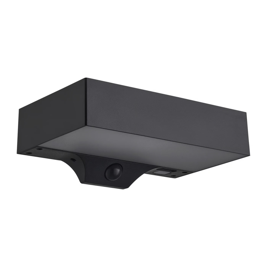 Nordlux - LED aurinkokennoseinävalaisin anturilla MONAY LED/5W/5V 3000K IP44 2000 mAh musta
