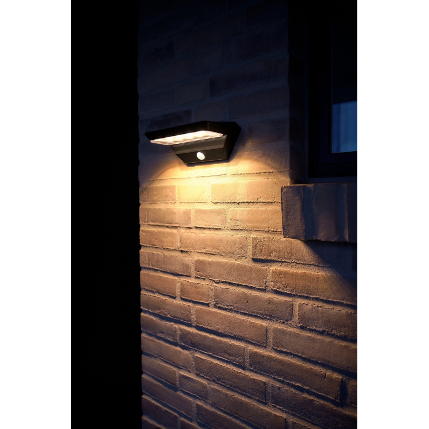 Nordlux - LED aurinkokennoseinävalaisin anturilla AGENA LED/5W/3,7V IP44 2200 mAh