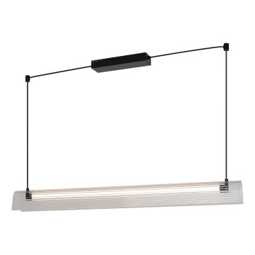 Nordlux - LED Himennettävä riippuvalaisin kaapelilla ALIANI LED/20W/230V 3000K 100 cm musta/läpinäkyvä