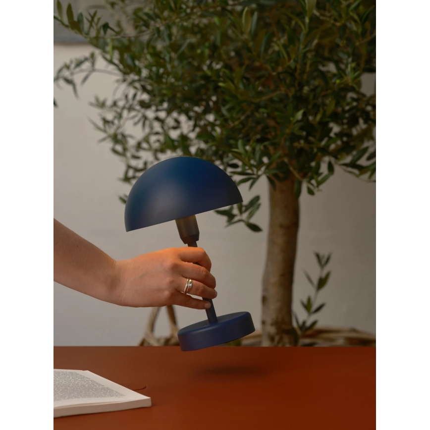 Nordlux - LED Himennettävä ladattava kosketustoiminen ulkokäyttöön tarkoitettu pöytälamppu ELLEN LED/2,8W/3,7V 2200 mAh IP44 sininen