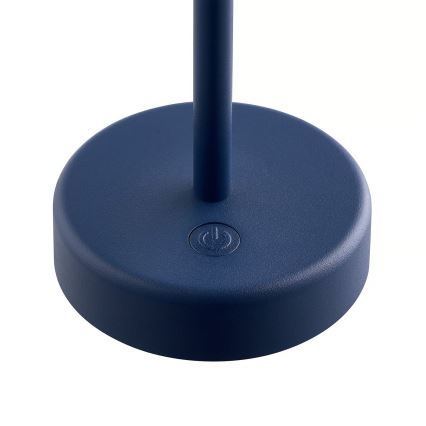 Nordlux - LED Himennettävä ladattava kosketustoiminen ulkokäyttöön tarkoitettu pöytälamppu ELLEN LED/2,8W/3,7V 2200 mAh IP44 sininen