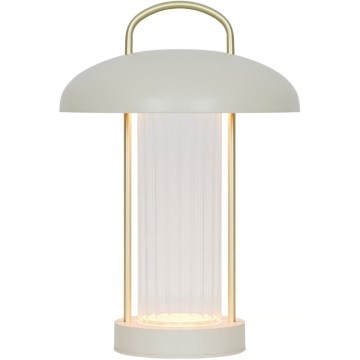 Nordlux - LED-himmennettävä ladattava kosketusohjattu pöytälamppu MIRANO LED/3W/3,7V beige
