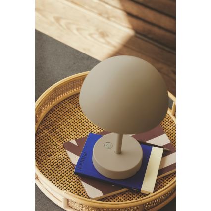 Nordlux - ELLEN ladattava himmennettävä LED-ulkokäyttöinen pöytävalaisin LED/2,8W/3,7V 2200 mAh IP44 beige