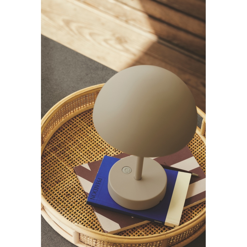 Nordlux - ELLEN ladattava himmennettävä LED-ulkokäyttöinen pöytävalaisin LED/2,8W/3,7V 2200 mAh IP44 beige