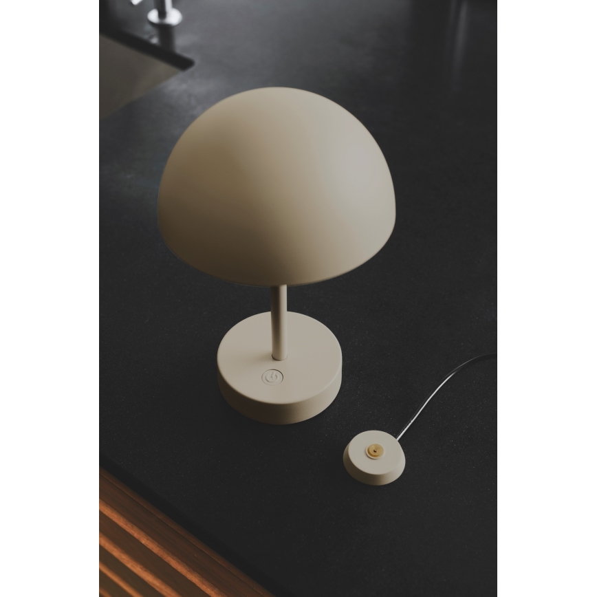 Nordlux - ELLEN ladattava himmennettävä LED-ulkokäyttöinen pöytävalaisin LED/2,8W/3,7V 2200 mAh IP44 beige