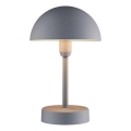 Nordlux - LED himmennettävä ladattava ulkokäyttöinen pöytälamppu ELLEN LED/2,8W/3,7V 2200 mAh IP44 harmaa