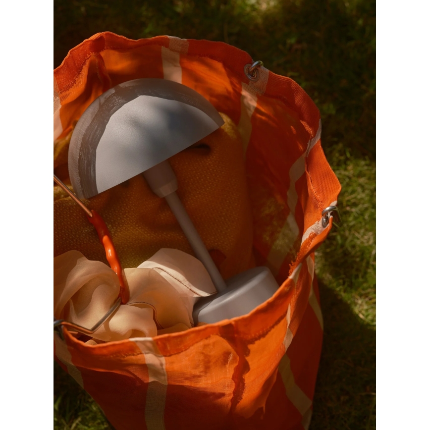 Nordlux - LED himmennettävä ladattava ulkokäyttöinen pöytälamppu ELLEN LED/2,8W/3,7V 2200 mAh IP44 harmaa