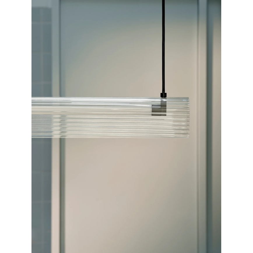 Nordlux - LED Himennettävä riippuvalaisin kaapelilla ALIANI LED/20W/230V 3000K 100 cm musta/läpinäkyvä
