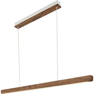 Nordlux - LED-himmennettävä riippuvalaisin vaijerilla ILGAS LED/47W/230V 3000K ruskea/saarni 115 cm