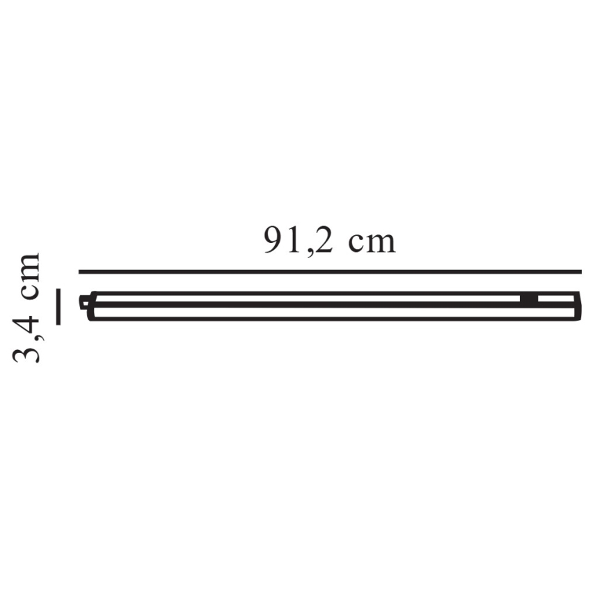 Nordlux - LED-alakaappivalaisin LATONA LED/11W/230V 3000/4000K 91,2 cm
