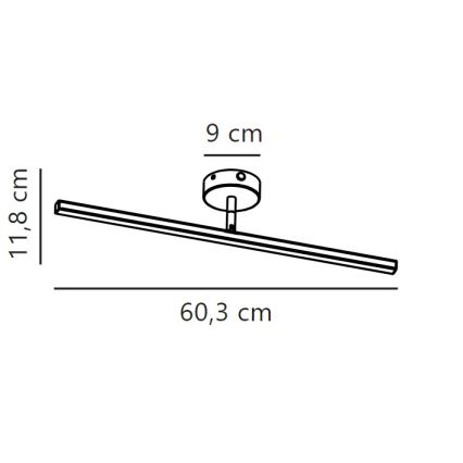 Nordlux - LED-peilivalon kylpyhuoneeseen IP LED/7,2W/230V IP44 60 cm valkoinen