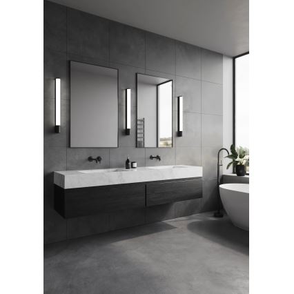 Nordlux - LED-kylpyhuoneen peilivalaisin pistorasialla MALAIKA LED/15W/230V IP44 68,4cm musta