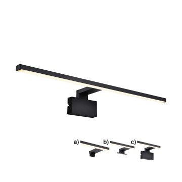 Nordlux - LED-peilivalon kylpyhuoneeseen MARLEE LED/11,5W/230V 3000K IP44 musta