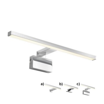 Nordlux - LED-peilivalon Marlee LED/8,9W/230V IP44 3000K 50 cm kiiltävä kromi
