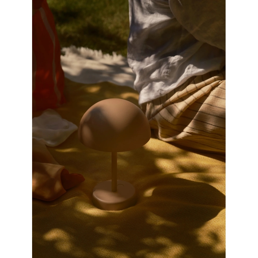 Nordlux - LED himmennettävä ladattava ulkokäyttöön tarkoitettu pöytälamppu ELLEN LED/2,8W/3,7V 2200 mAh IP44 ruskea