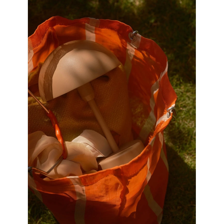 Nordlux - LED himmennettävä ladattava ulkokäyttöön tarkoitettu pöytälamppu ELLEN LED/2,8W/3,7V 2200 mAh IP44 ruskea