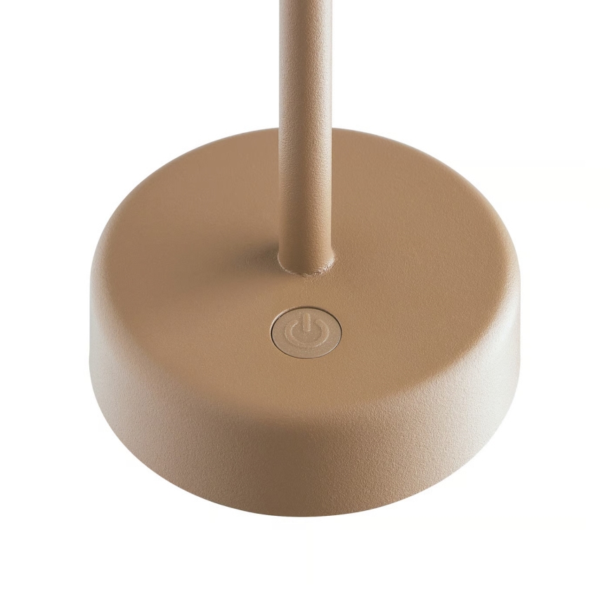 Nordlux - LED himmennettävä ladattava ulkokäyttöön tarkoitettu pöytälamppu ELLEN LED/2,8W/3,7V 2200 mAh IP44 ruskea