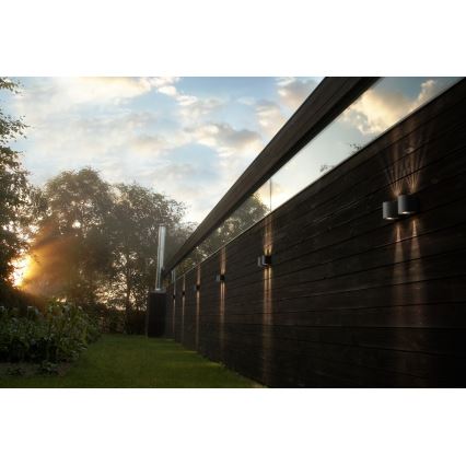 Nordlux - LED-ulkoseinävalaisin CANTO 2xLED/5,5W/230V IP44 harmaa