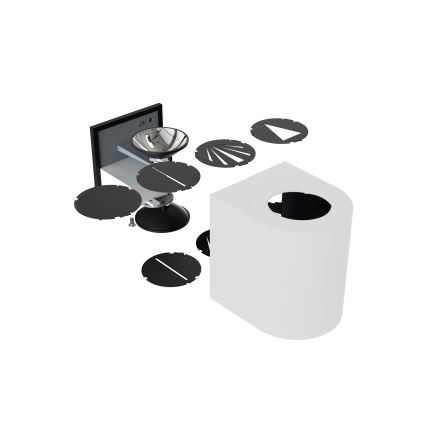 Nordlux - LED-ulkoseinävalaisin CANTO 2xLED/5,5W/230V IP44 harmaa